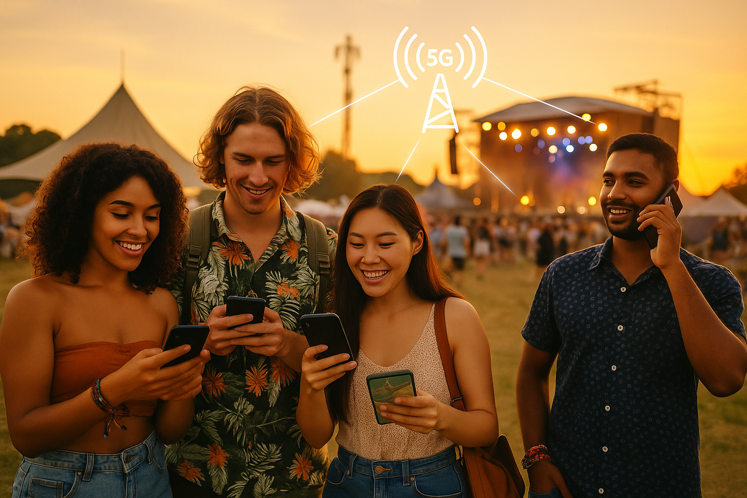 Person scanning QR code with excited expression, instant connection